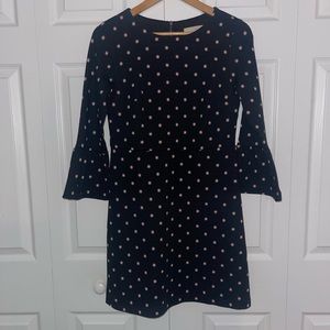 LOFT Floral Black dress